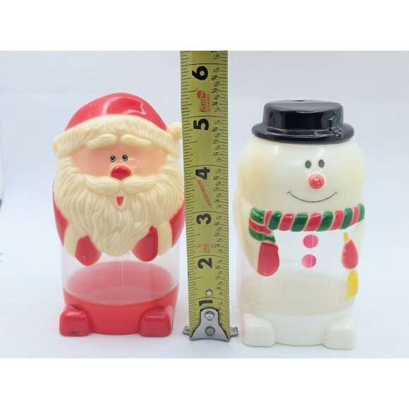 Vrg. Santa Claus & Snowman Plastic Sippy Cups Hong Kong 5.5" READ - Picture 8 of 16